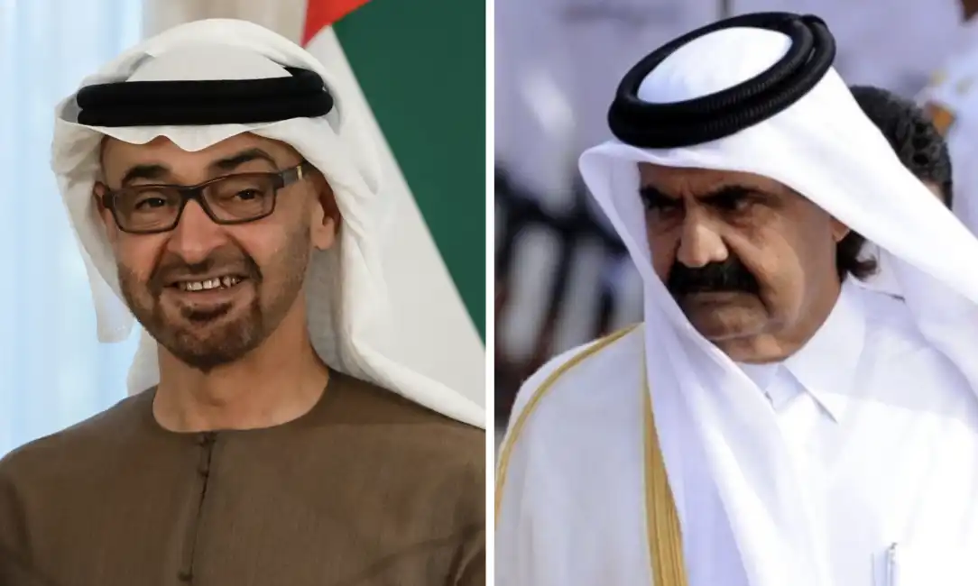 emirati arabi uniti qatar al thani mohamed bin zayed