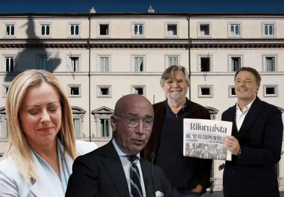 giorgia meloni matteo renzi piero sansonetti alfredo romeo 