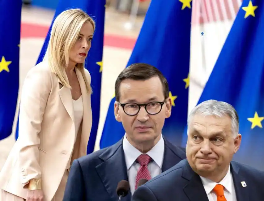 giorgia meloni viktor orban mateusz morawiecki 