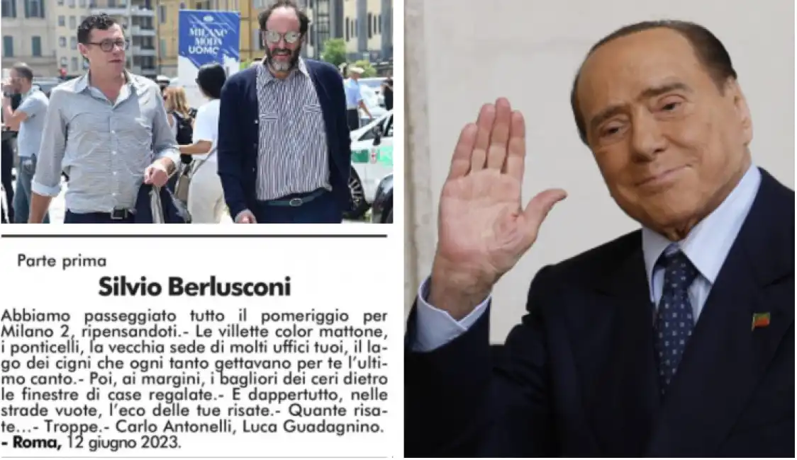 guadagnino antonelli necrologio berlusconi