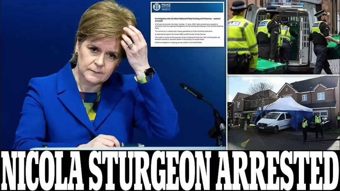 nicola sturgeon arrestata