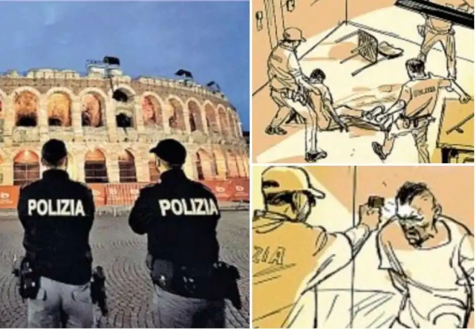 polizia poloziotti questura verona torture