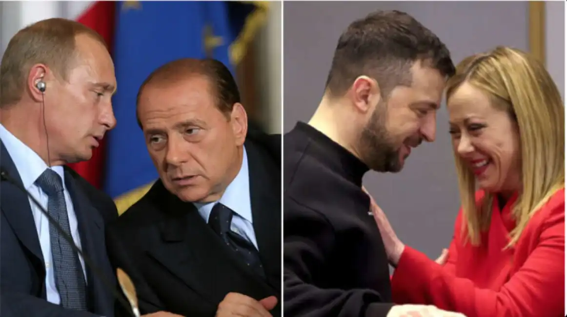 putin berlusconi zelensky meloni