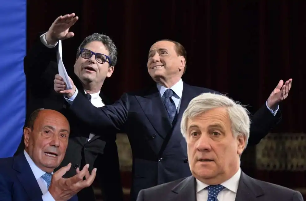 renato schifani antonio tajani gianfranco micciche silvio berlusconi 