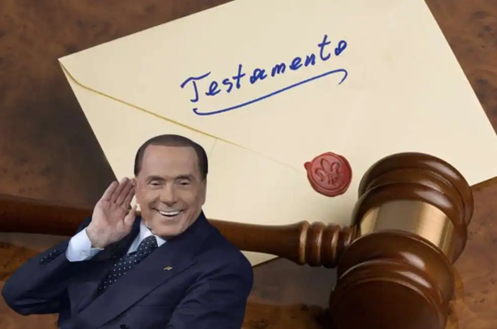 silvio berlusconi testamento 