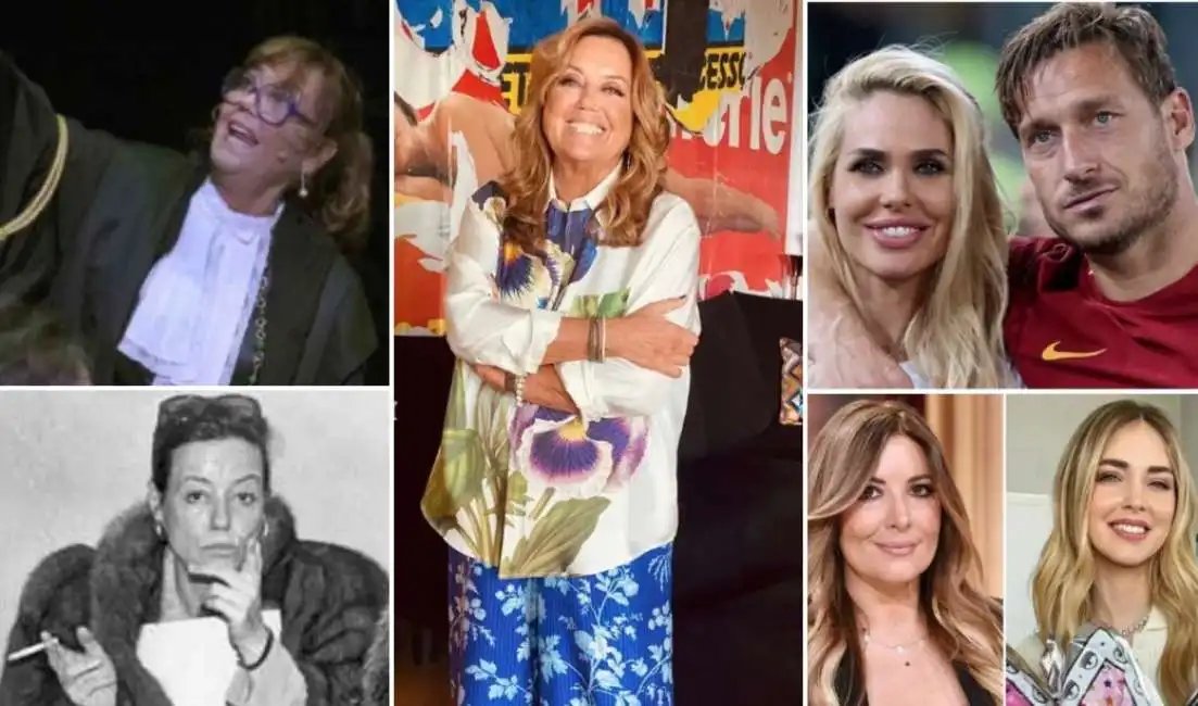 annamaria bernardini de pace selvaggia lucarelli chiara ferragni francesco totti ilary blasi