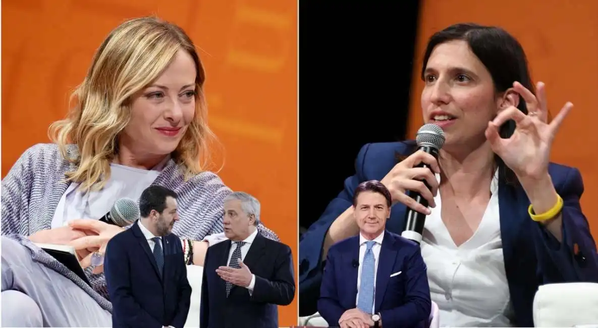 giorgia meloni elly schlein giuseppe conte matteo salvini antonio tajani