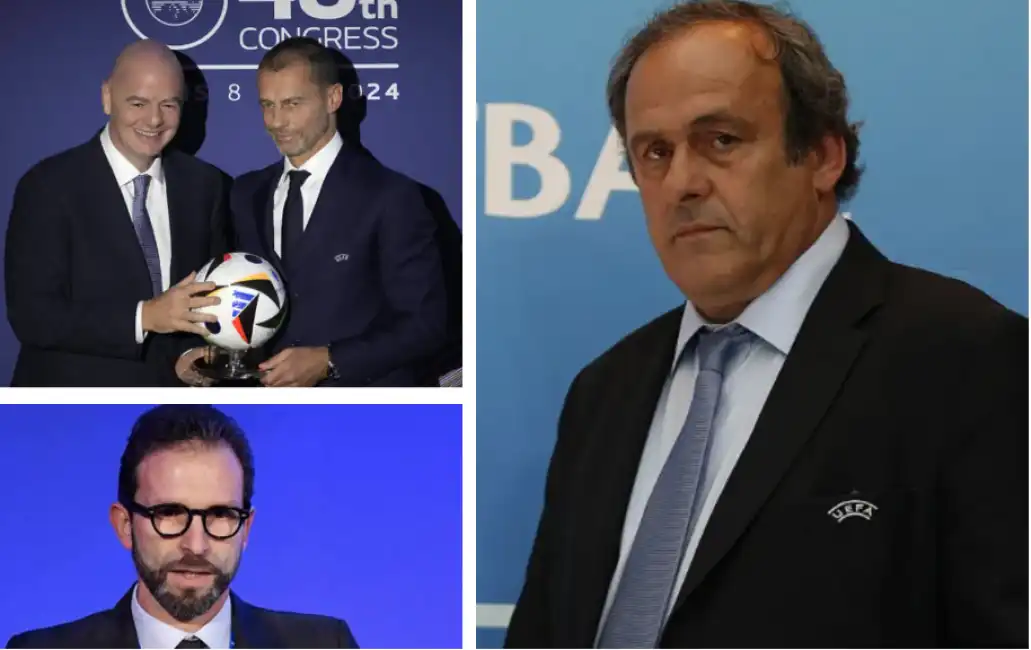 infantino ceferin calcagno platini