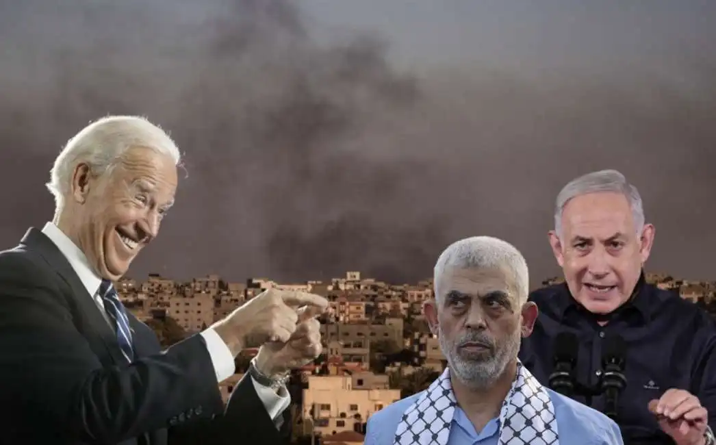 joe biden benjamin netanyahu yaya sinwar hamas 