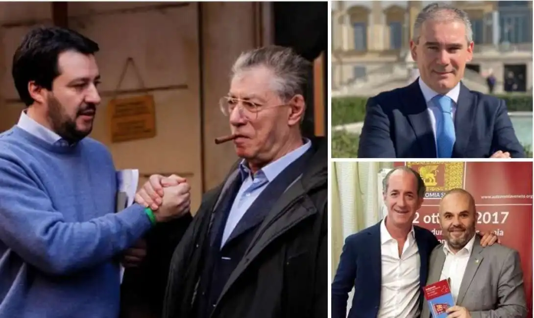 lega umberto bossi matteo salvini paolo grimoldi gabriele michieletto 