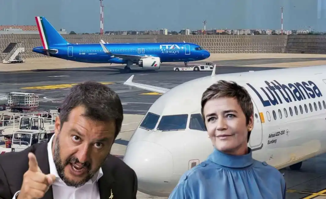 matteo salvini ita airways luftansa margrethe vestager