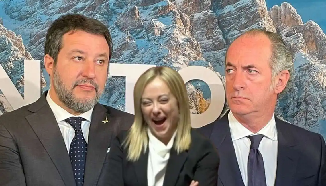 matteo salvini luca zaia giorgia meloni