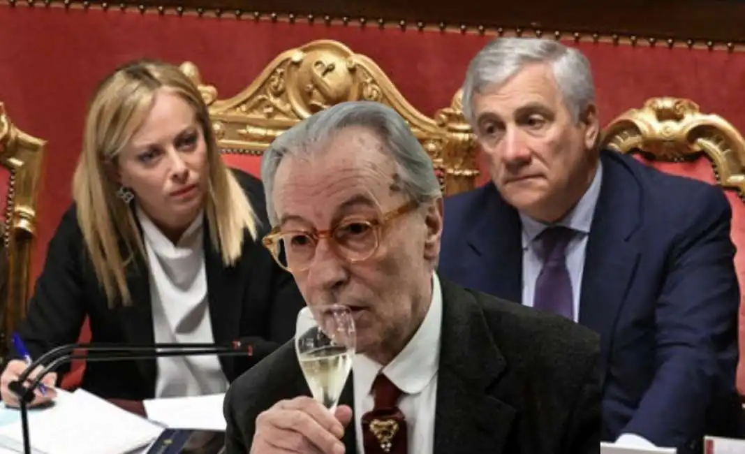 meloni tajani vittorio feltri