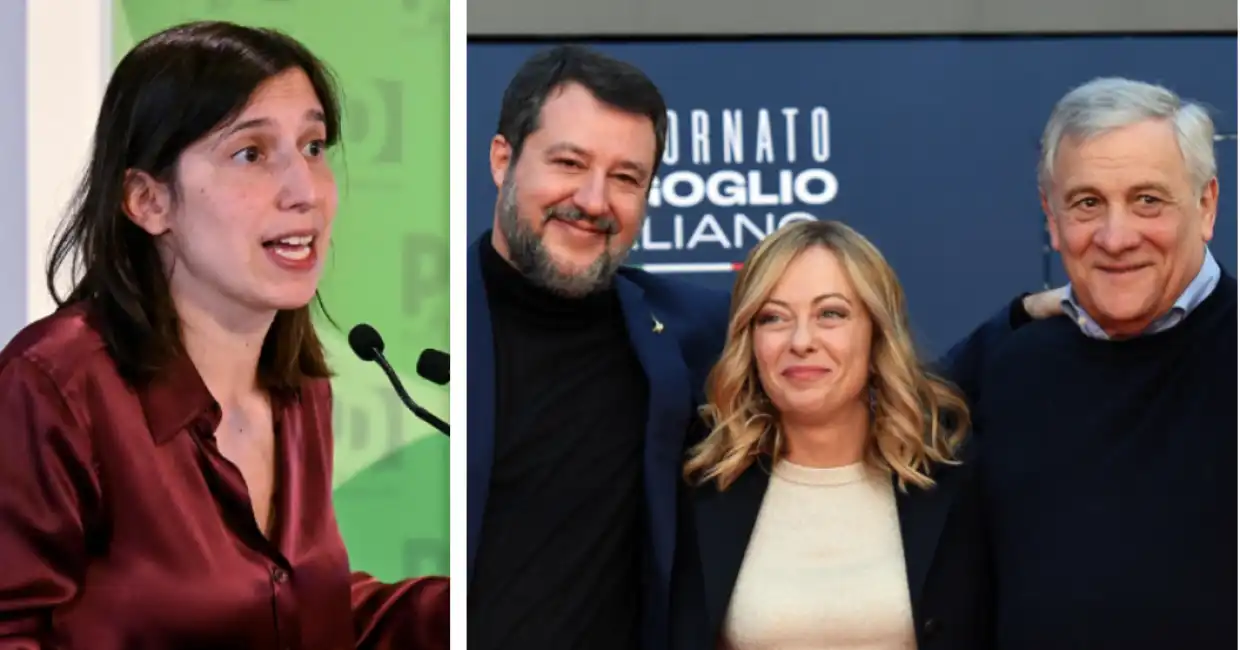 schlein meloni tajani salvini