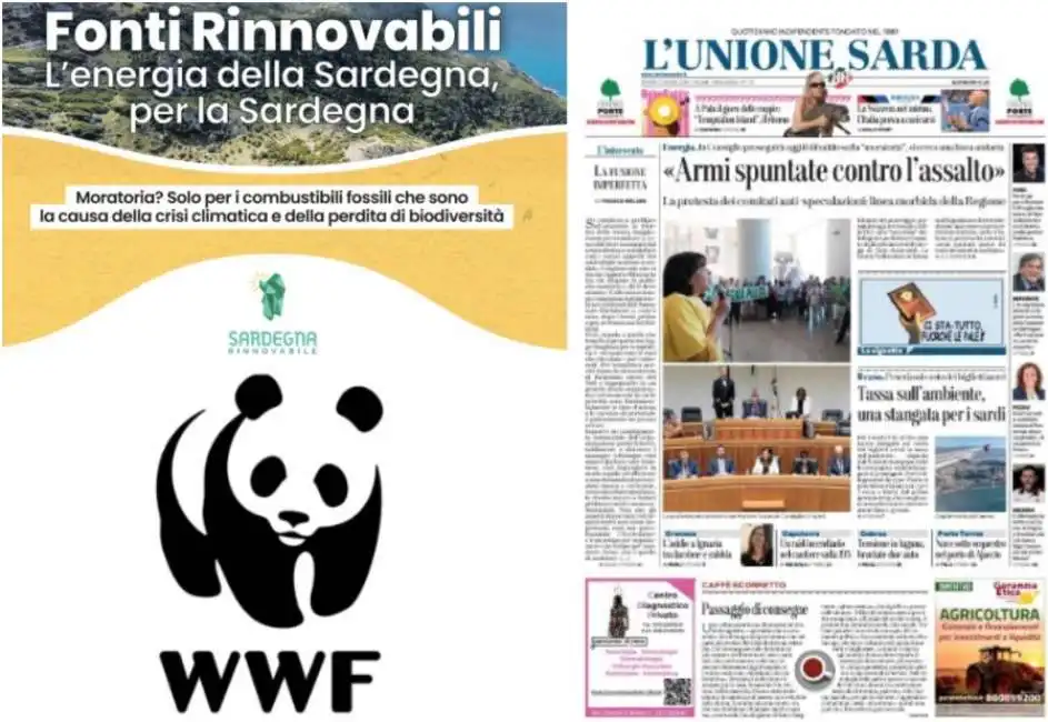 wwf sardegna rinnovabile unione sarda