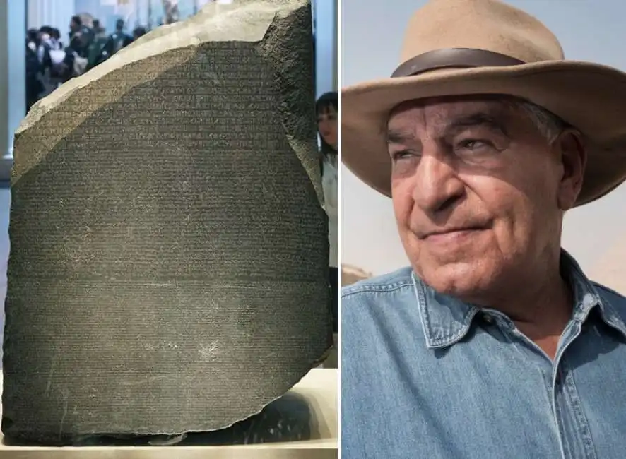 zahi hawass stele di rosetta 