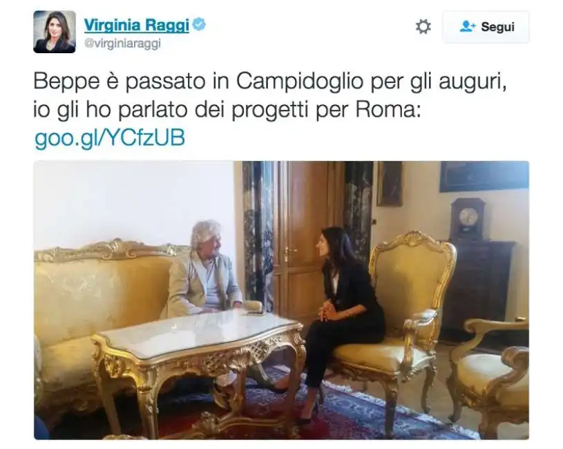 virginia raggi beppe grillo