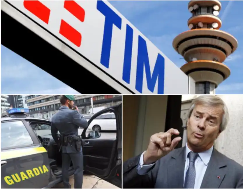 bollore guardia di finanza tim