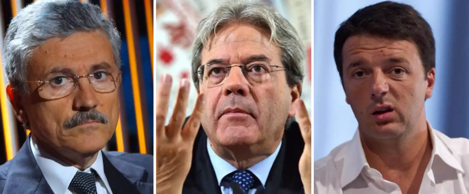 gentiloni d'alema renzi