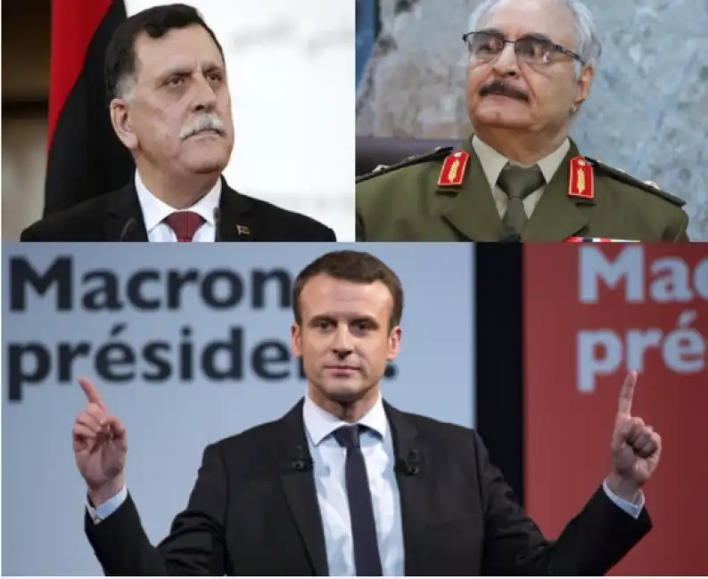 macron haftar serraj