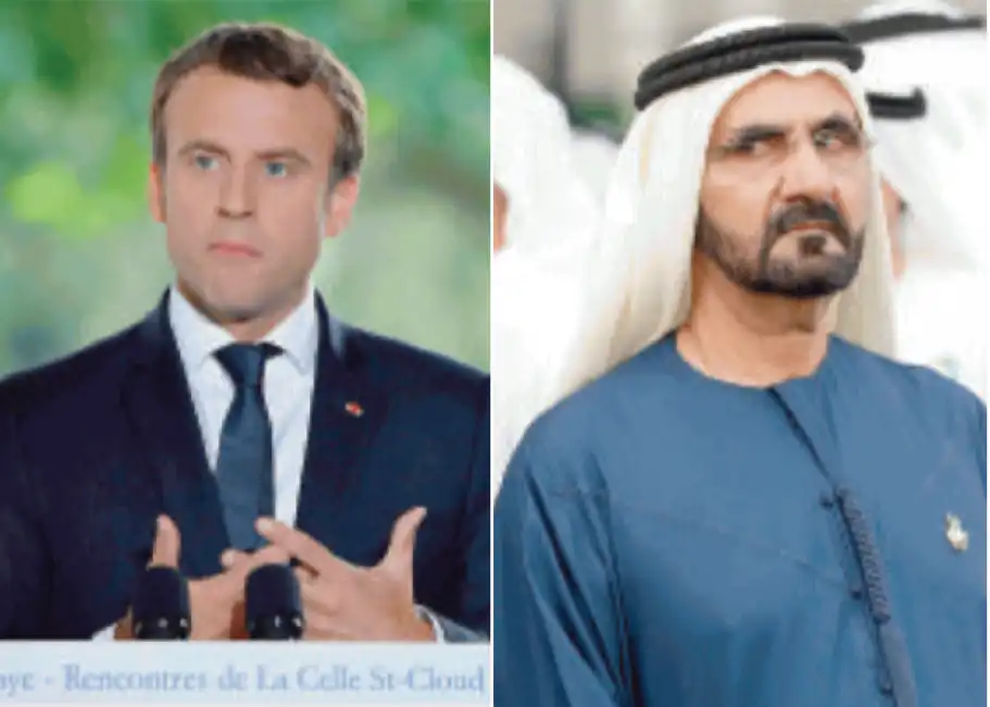 macron mohammed bin rashid al maktoum 