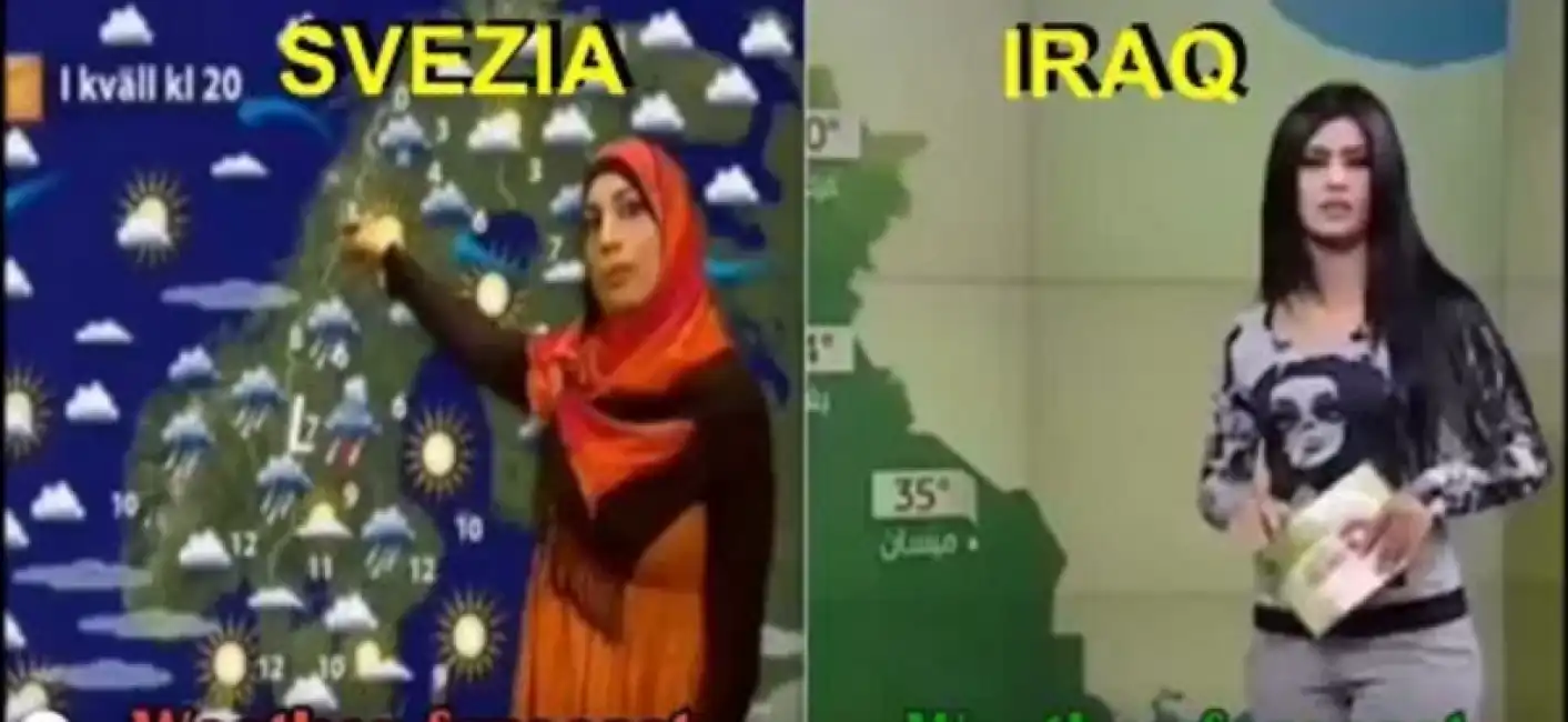 previsioni del tempo svezia e iraq