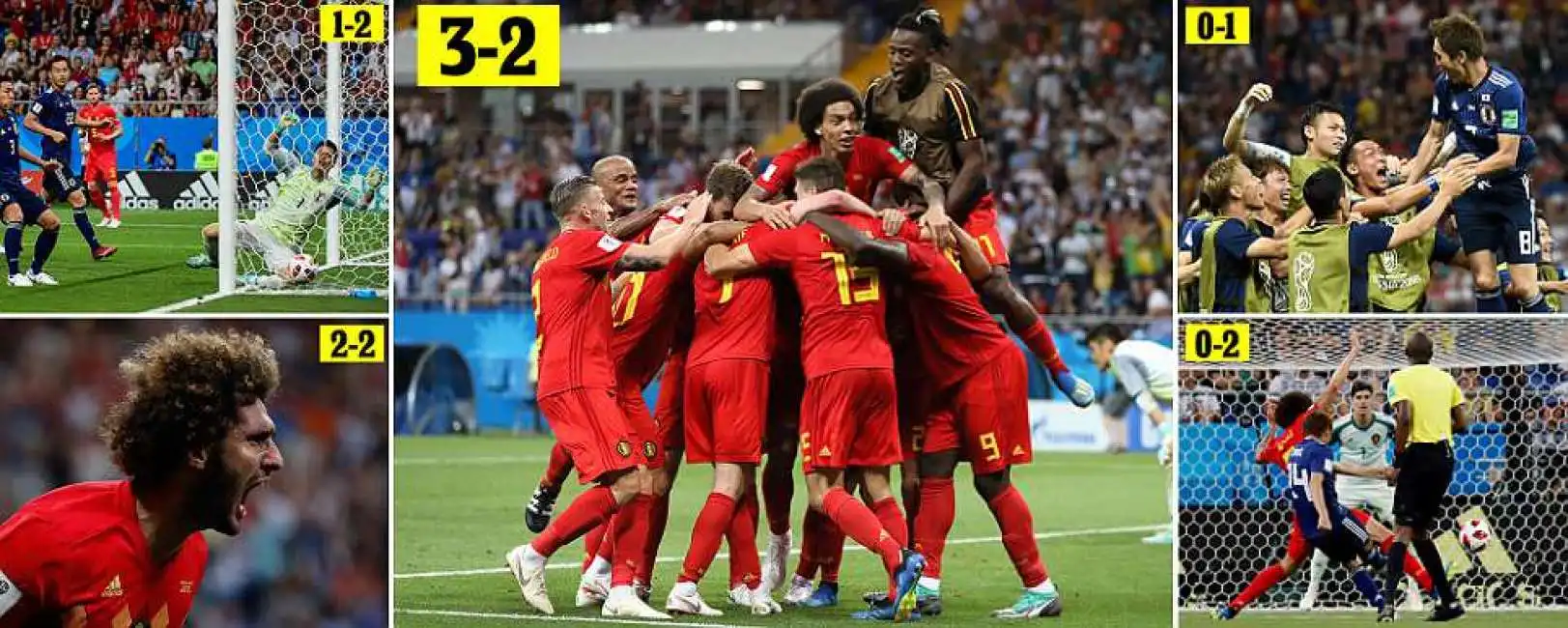 belgio giappone 3-2