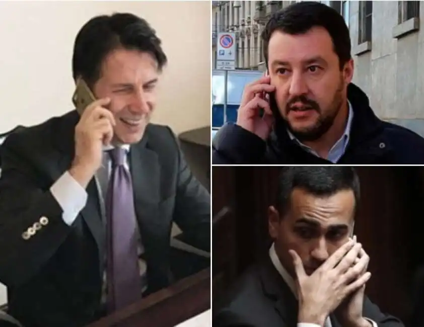 conte salvini di maio telefono