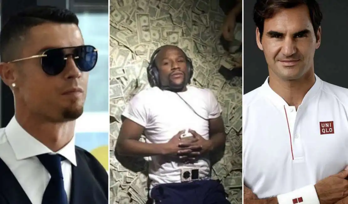 cristiano ronaldo mayweather federer