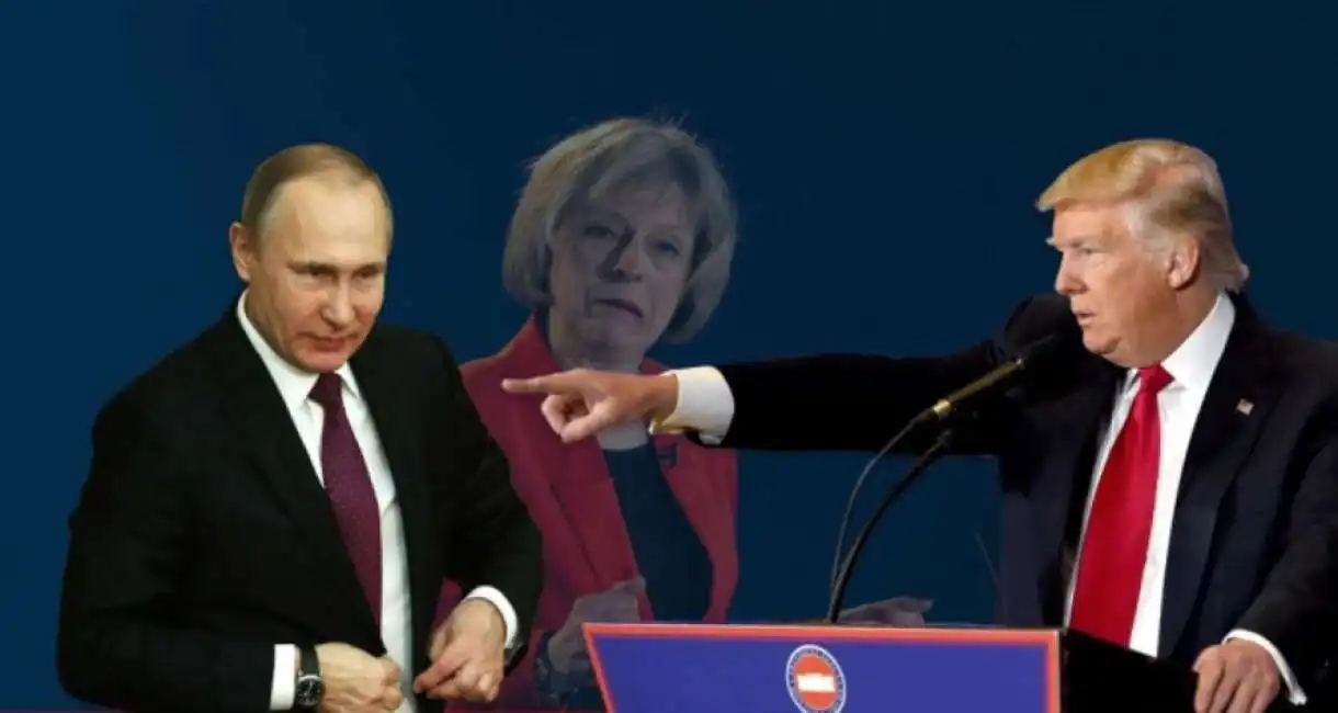 donald trump theresa may vladimir putin