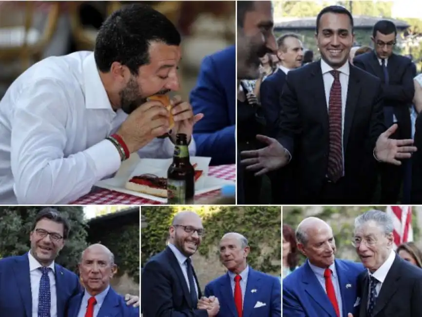 festa 4 luglio indipendenza villa taverna salvini di maio eisenberg