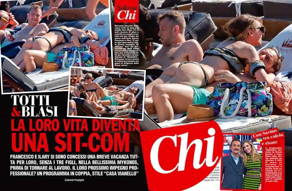 francesco totti e ilary blasi a mykonos