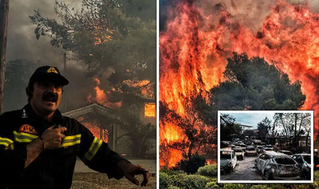 grecia incendi atene