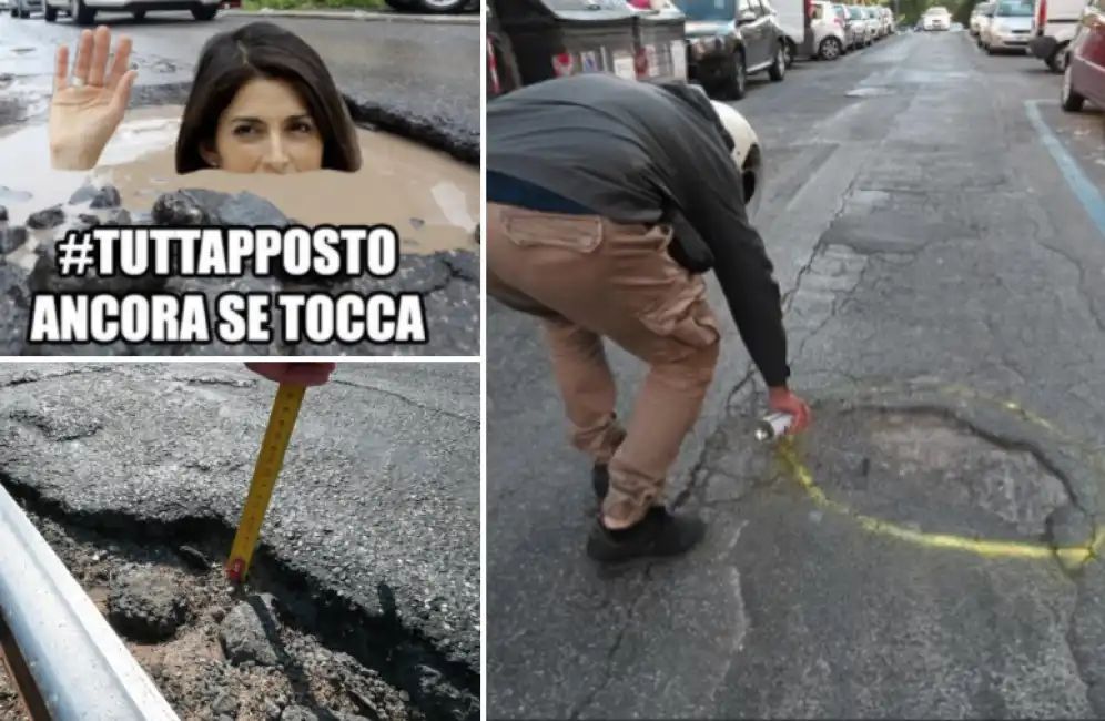 raggi buche roma