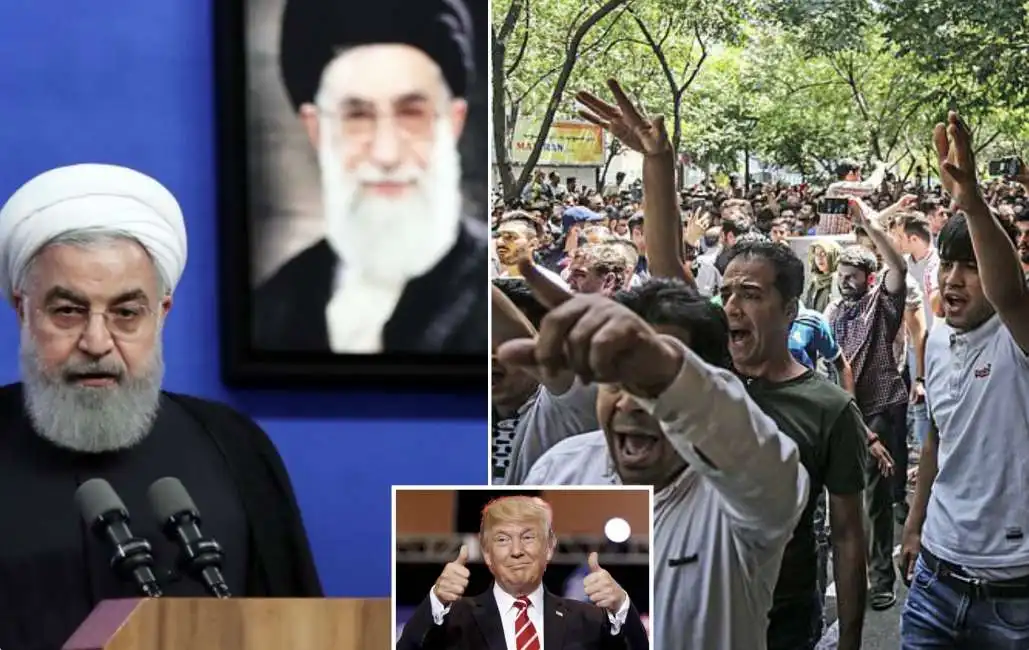 rohani proteste iran trump