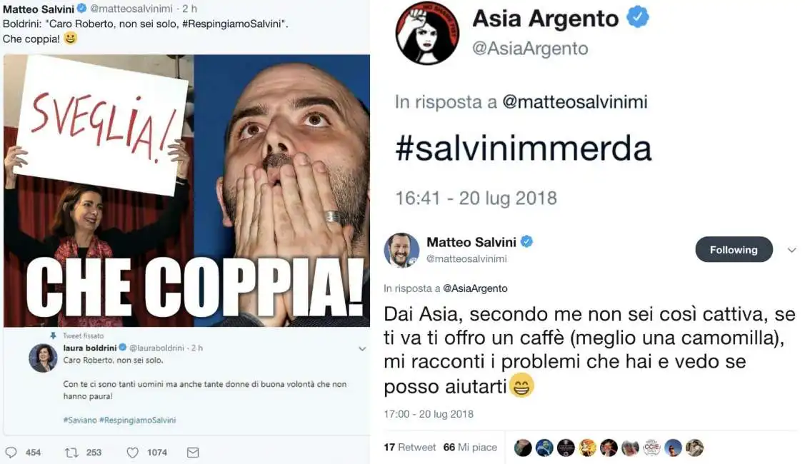 salvini asia argento