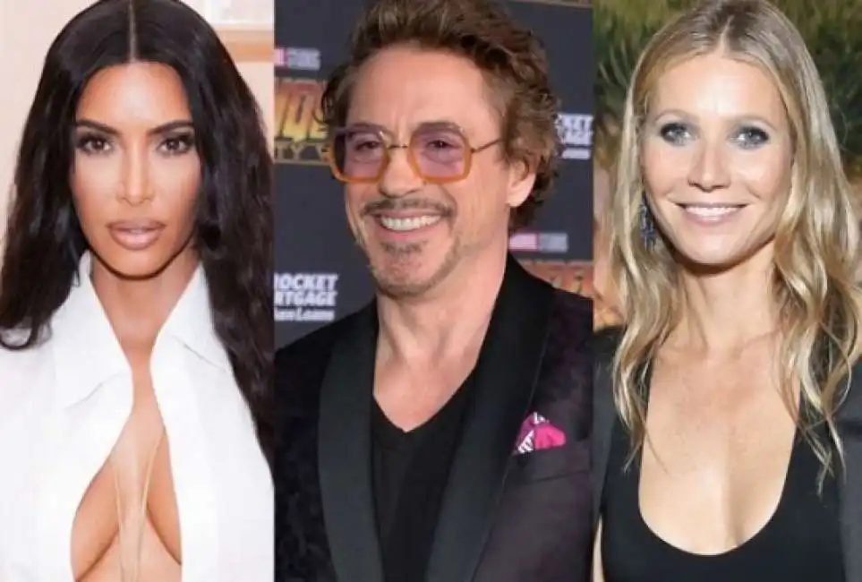 kim kardashian, robert downey jr. e gwyneth paltrow