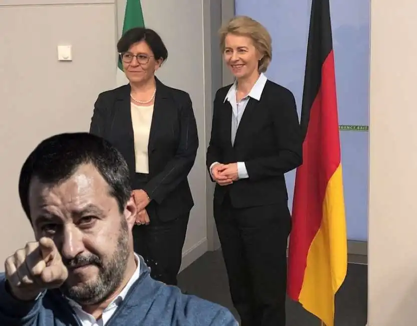 matteo salvini trenta von der leyen