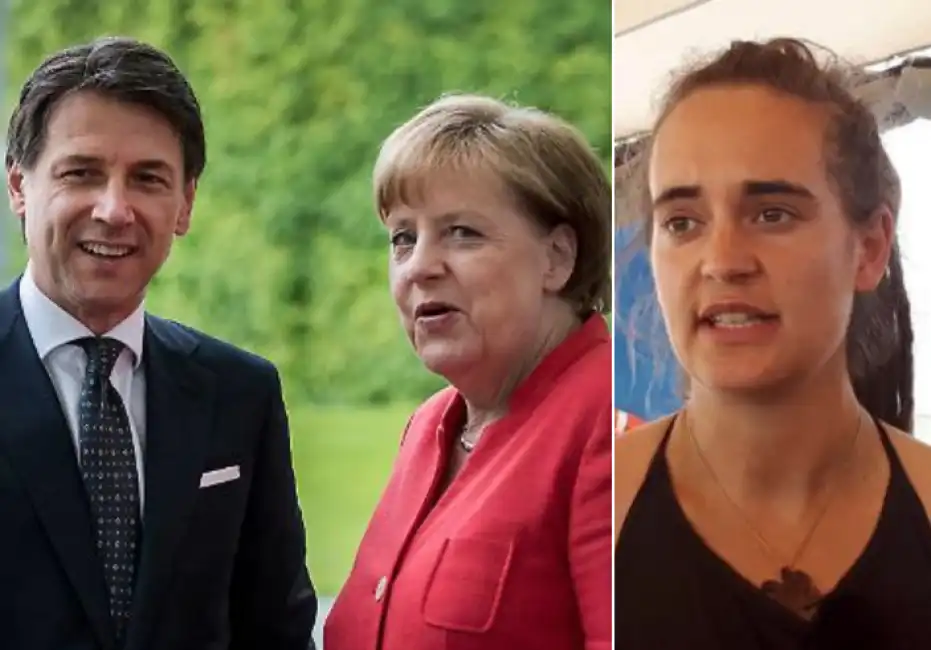 merkel conte carola rackete