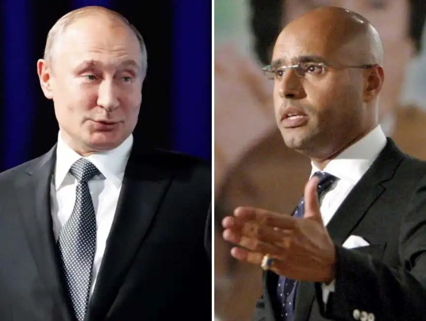 vladimir putin saif gheddafi