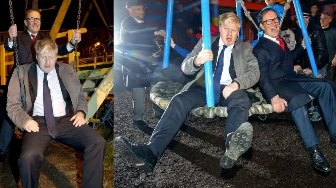 boris johnson sull altalena