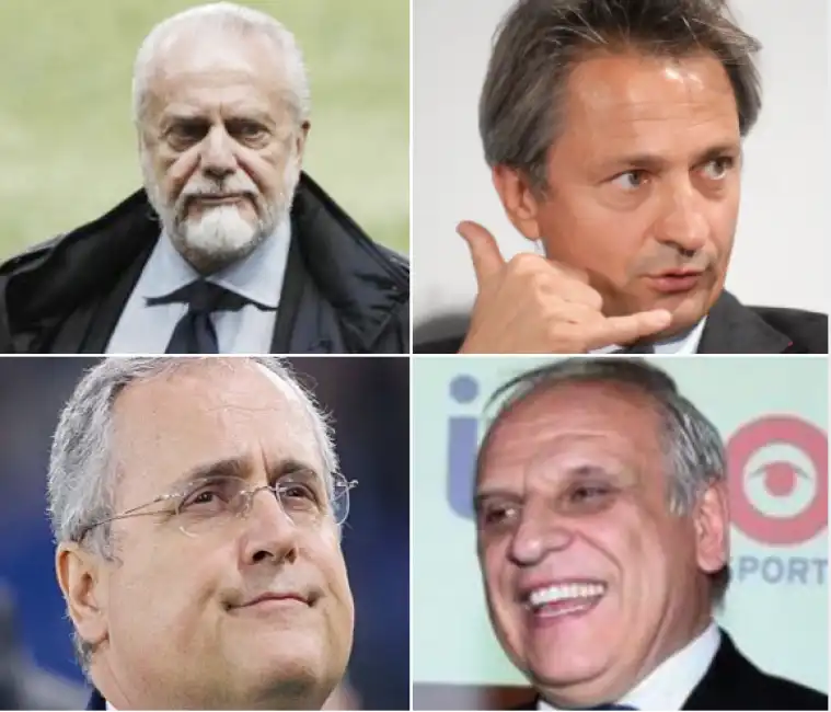 de laurentiis dal pino lotito bogarelli