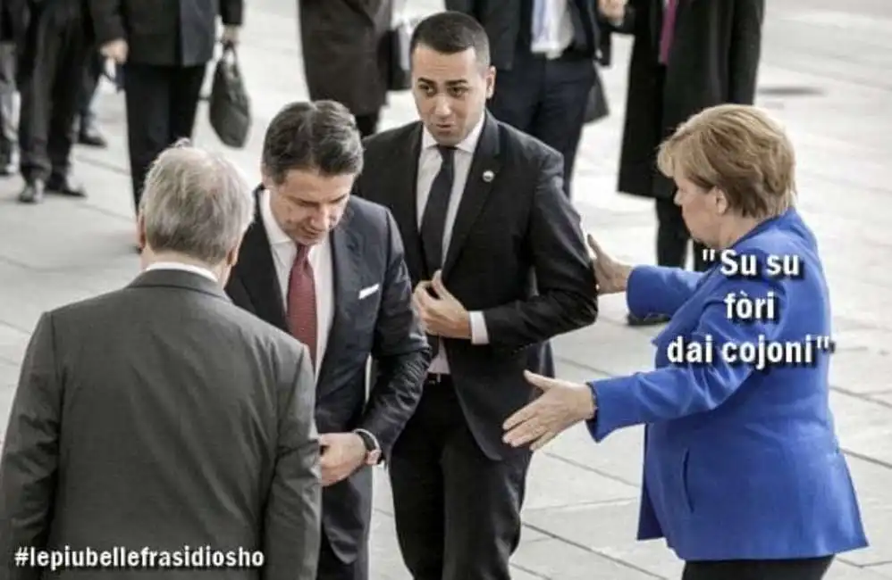 giuseppe conte luigi di maio angela merkel