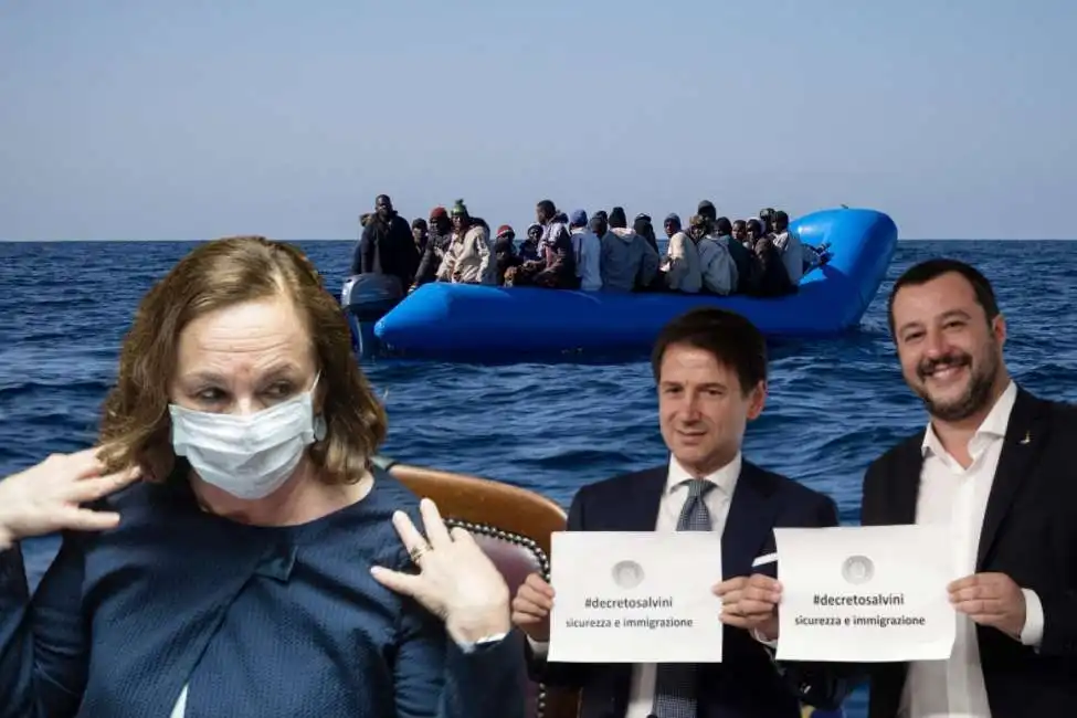 luciana lamorgese matteo salvini giuseppe conte migranti