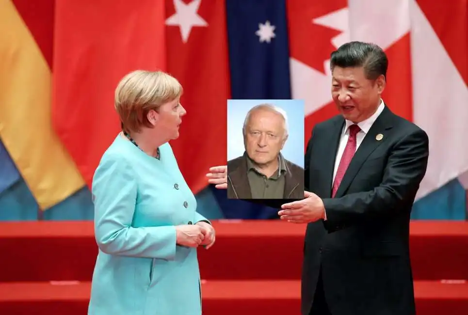 angela merkel e xi jinping spia