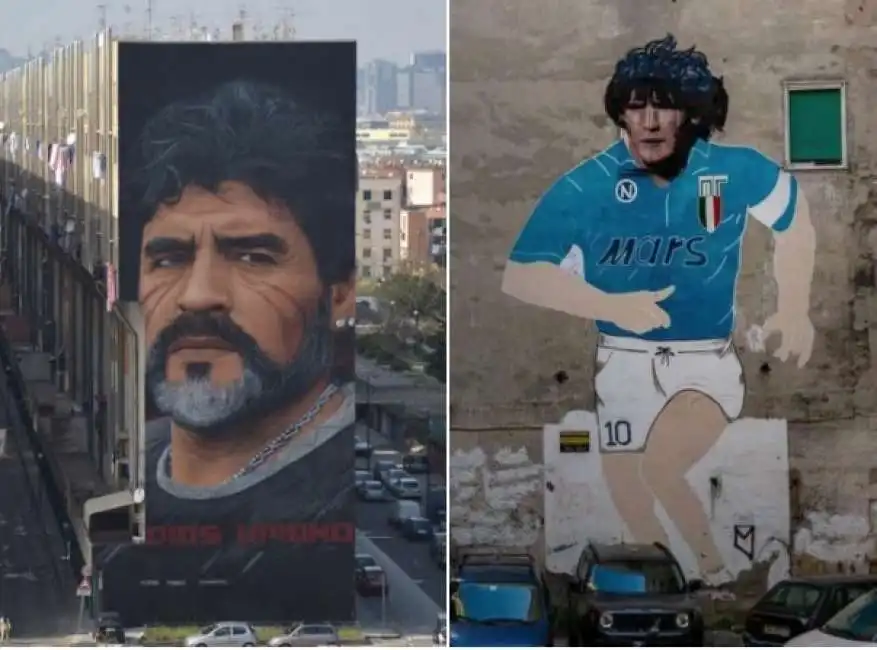 diego armando maradona murale