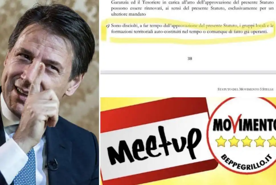 giuseppe conte meetup statuto m5s