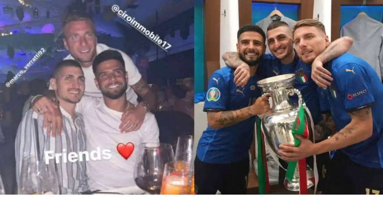 immobile insigne verratti festa ibiza