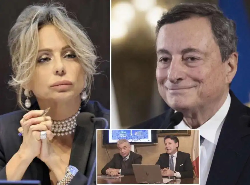 marina berlusconi mario draghi domenico arcuri giuseppe conte