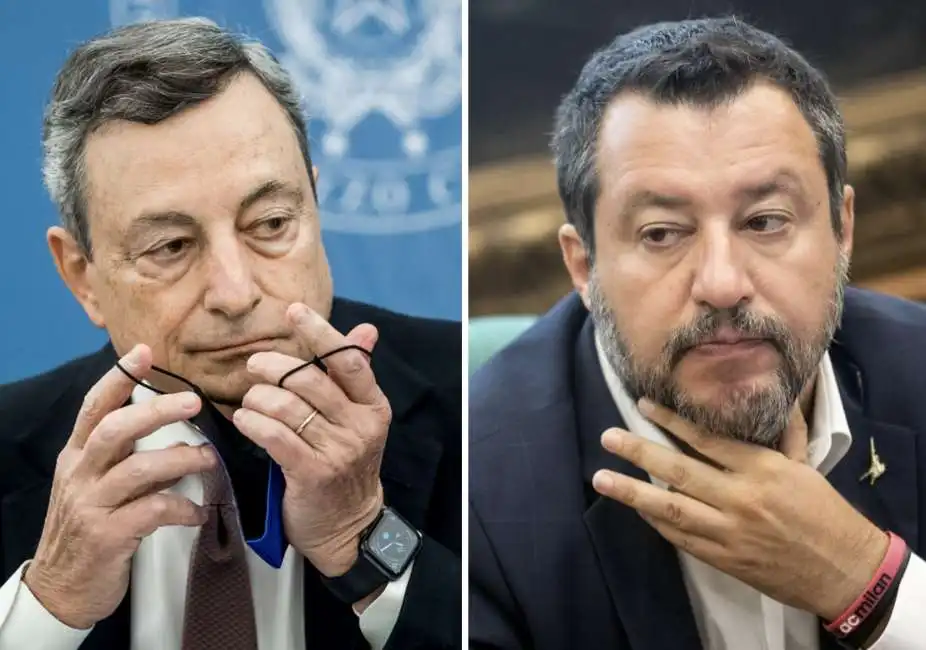 mario draghi matteo salvini